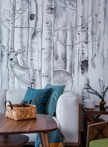 110㎡北欧风格三居室 清新雅致与实用并存，书房与卧室的第三墙设计亮点